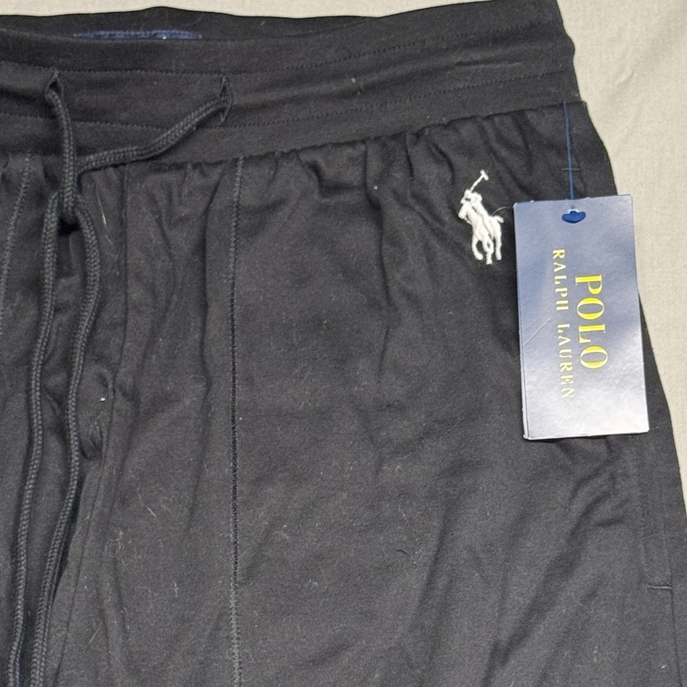 Polo Ralph Lauren Mens Sleepwear Pants Black Knit Jogger Small PLCPPP NEW - Picture 2 of 8